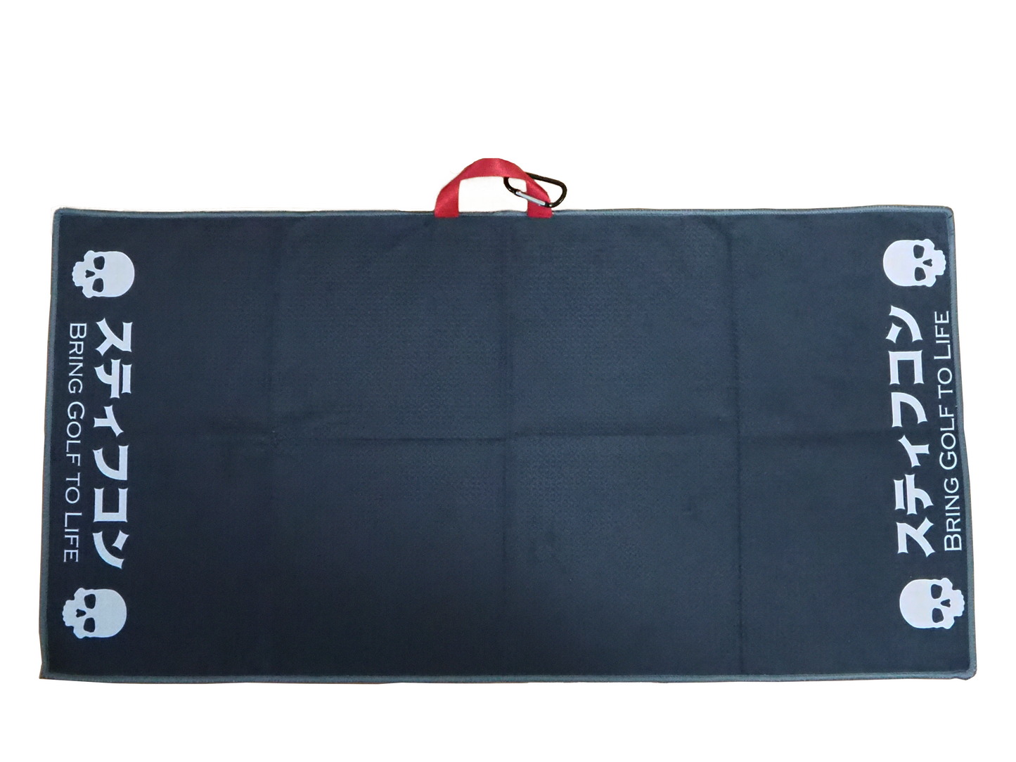 Waffle towel_paisley black_for golf_stiffcon/waffle towel paisley black golf stiffcon