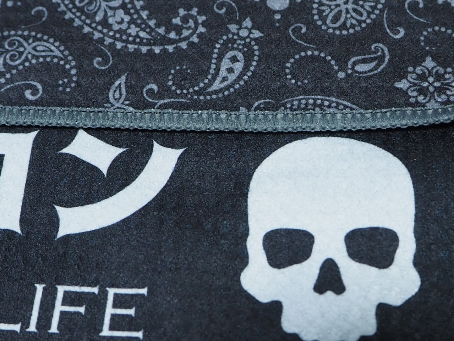 Waffle towel_paisley black_for golf_stiffcon/waffle towel paisley black golf stiffcon