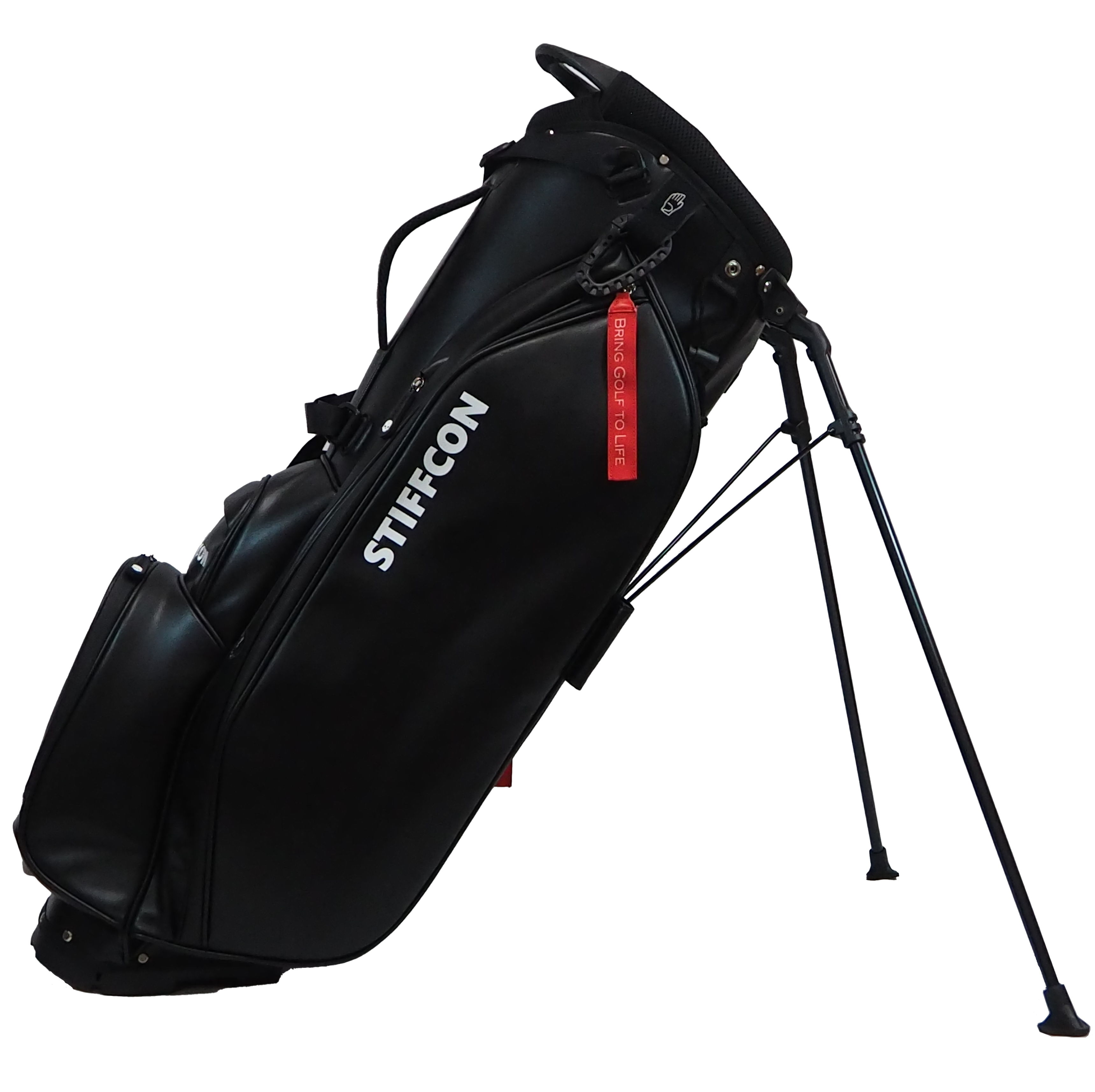 GOLF STAND BAG_PLAIN BLACK / スタンドキャディバッグ プレーン