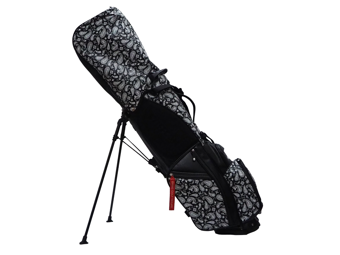 GOLF STAND BAG_PAISLEY BLACK / Stand Caddy Bag Paisley Black STIFFCON