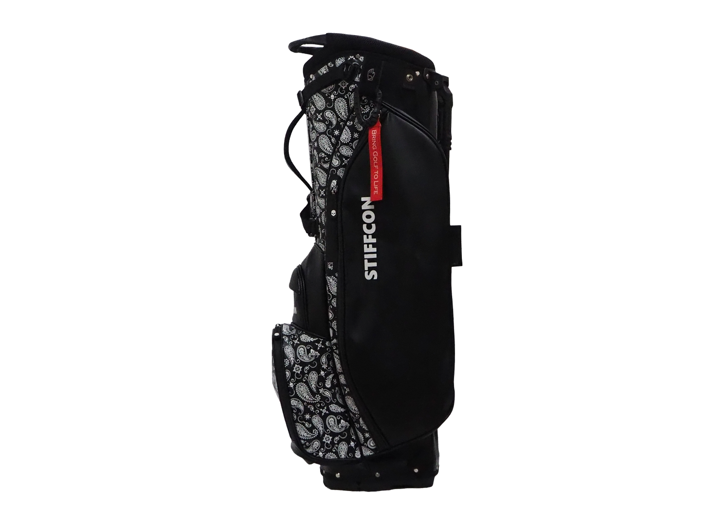 GOLF STAND BAG_PAISLEY BLACK / Stand Caddy Bag Paisley Black STIFFCON