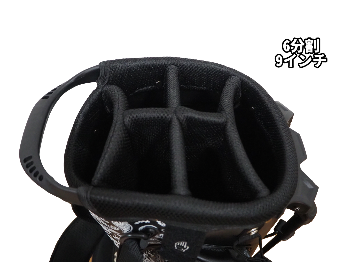 GOLF STAND BAG_PAISLEY BLACK / Stand Caddy Bag Paisley Black STIFFCON