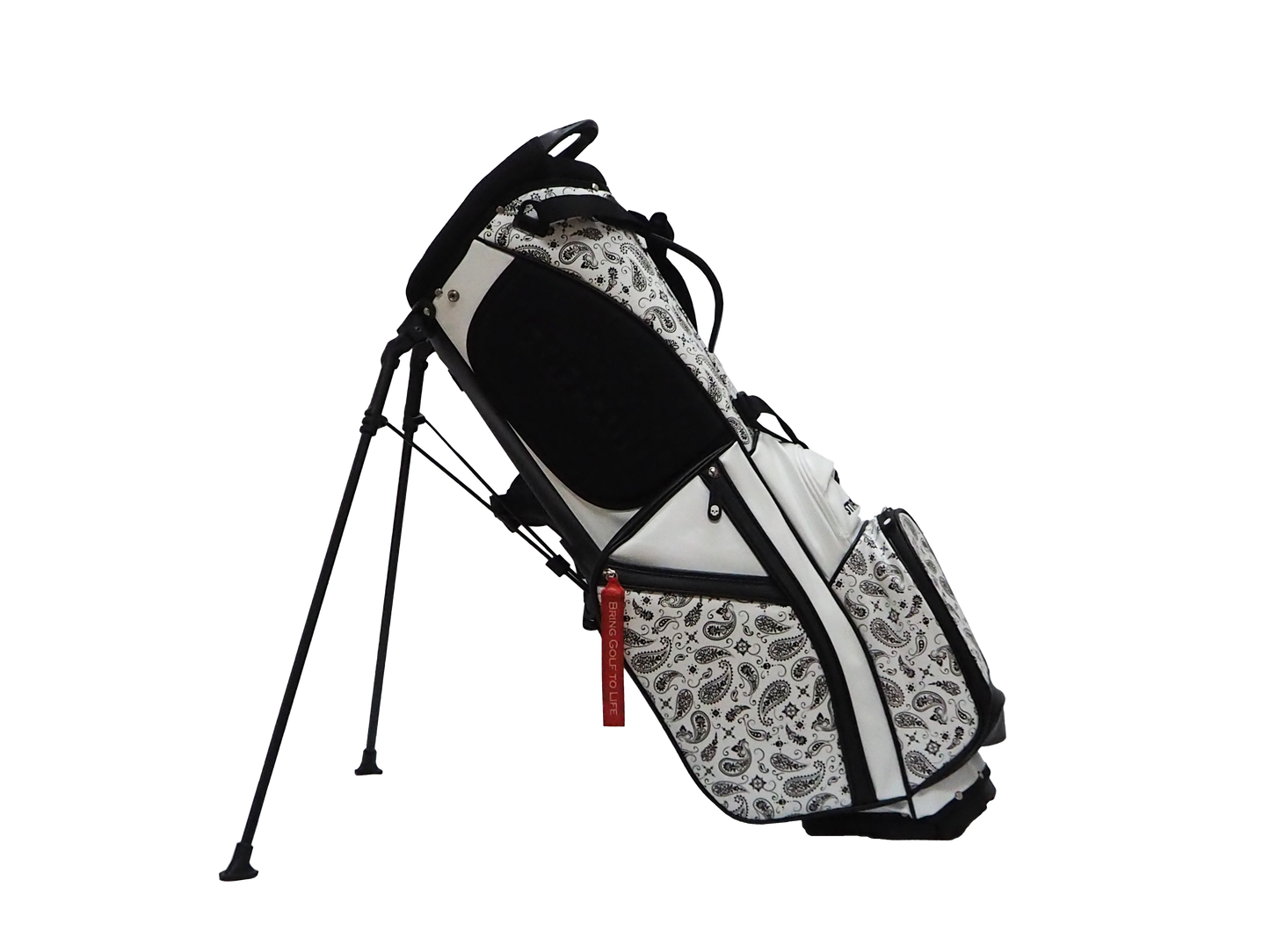 GOLF STAND BAG_PAISLEY WHITE / Stand Caddy Bag Paisley White STIFFCON