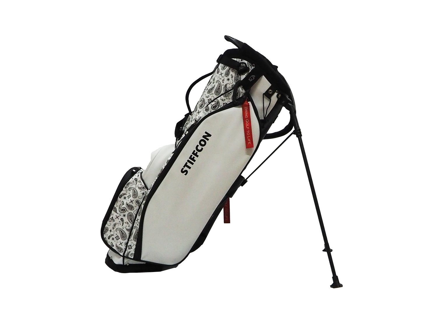 GOLF STAND BAG_PAISLEY WHITE / Stand Caddy Bag Paisley White STIFFCON