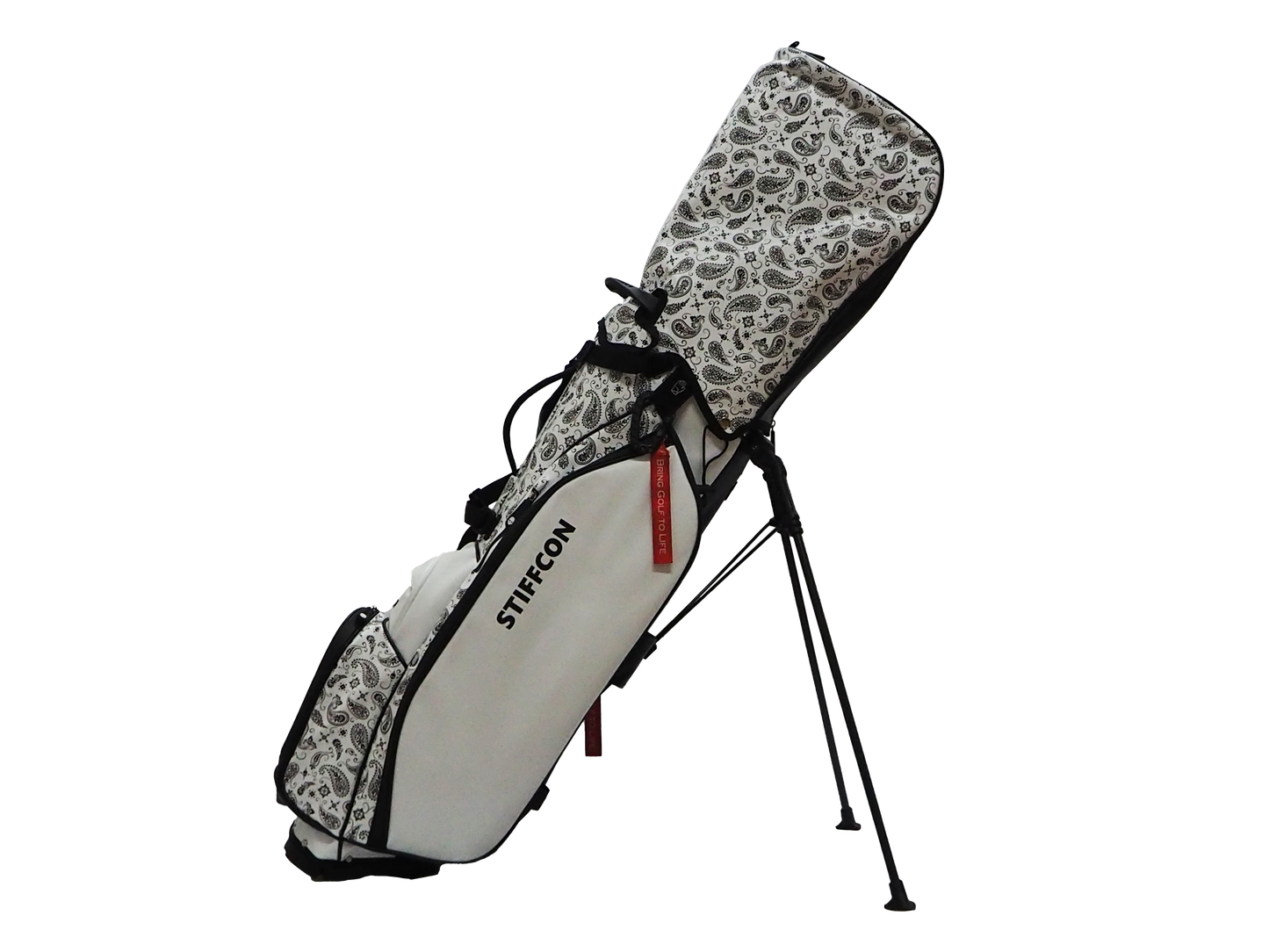 GOLF STAND BAG_PAISLEY WHITE / Stand Caddy Bag Paisley White STIFFCON