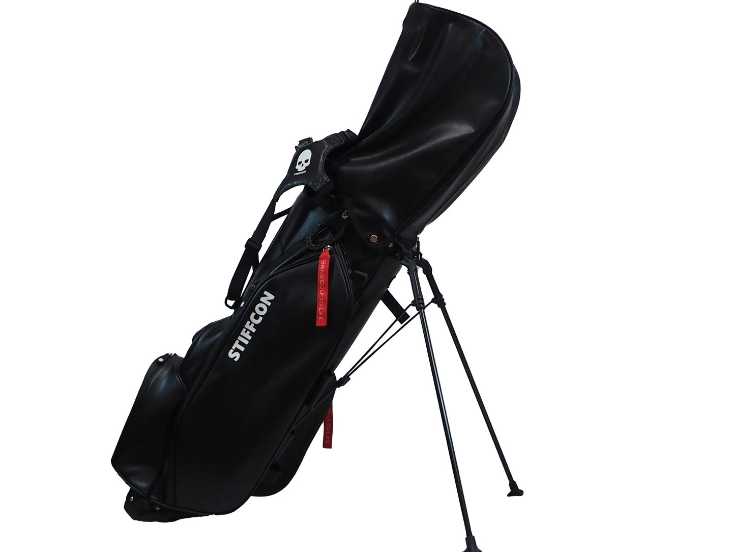 GOLF STAND BAG_PLAIN BLACK / スタンドキャディバッグ プレーンブラック STIFFCON