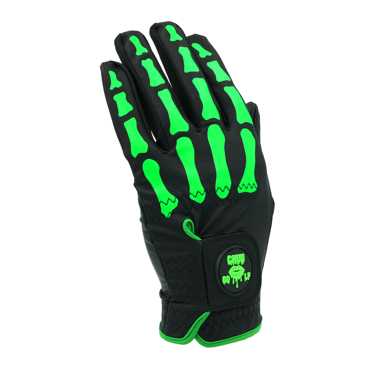 TULANG CHUULMG メンズ骨柄ゴルフグローブ左手 トゥーランチュウライム V5