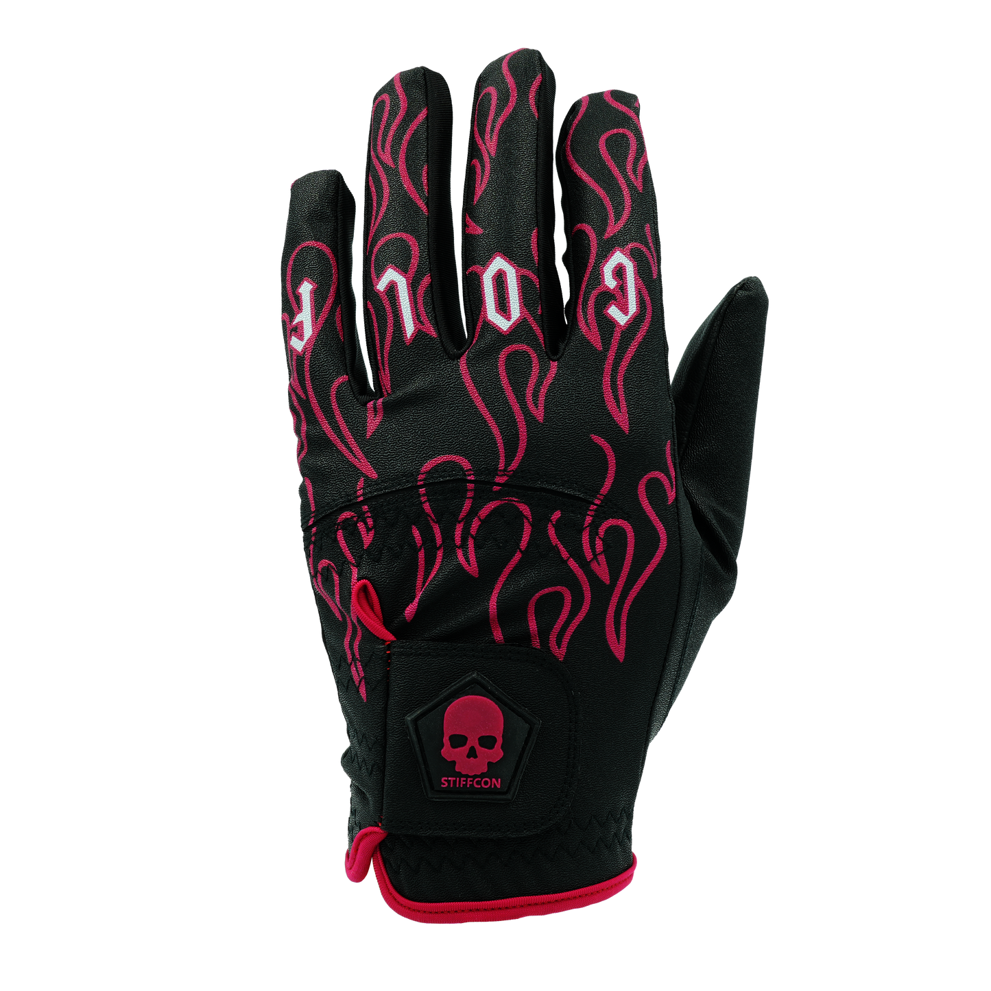 FLUO FIREFLAME メンズゴルフグローブ左手 ファイヤーフレイム V5