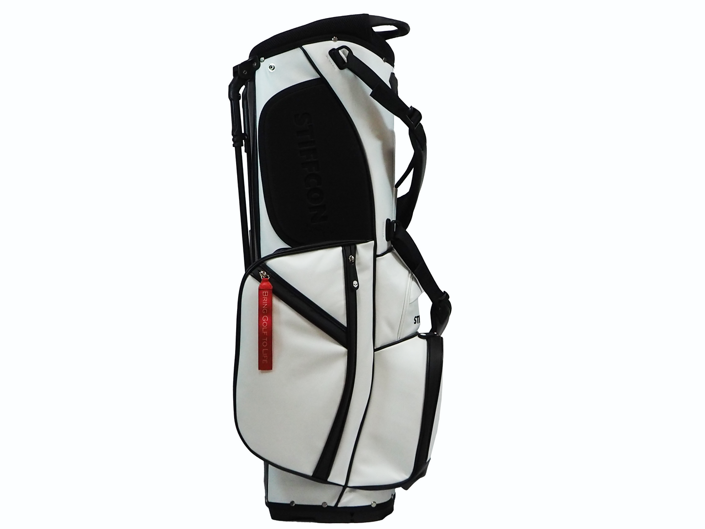 GOLF STAND BAG_PLAIN WHITE / Stand Caddy Bag Plain White STIFFCON