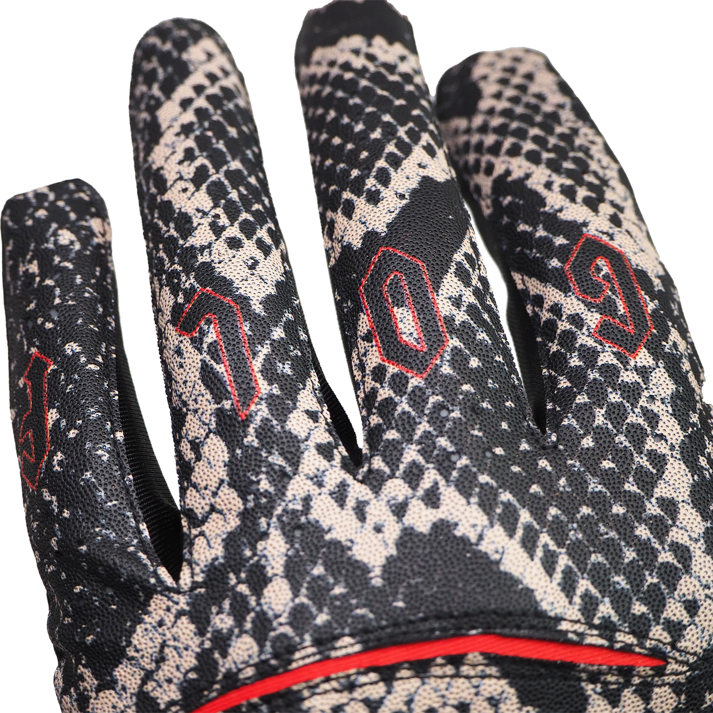 FLUO PYTHON BLACK メンズゴルフグローブ左手 パイソンブラック  V5 蛇 スネーク ヘビ