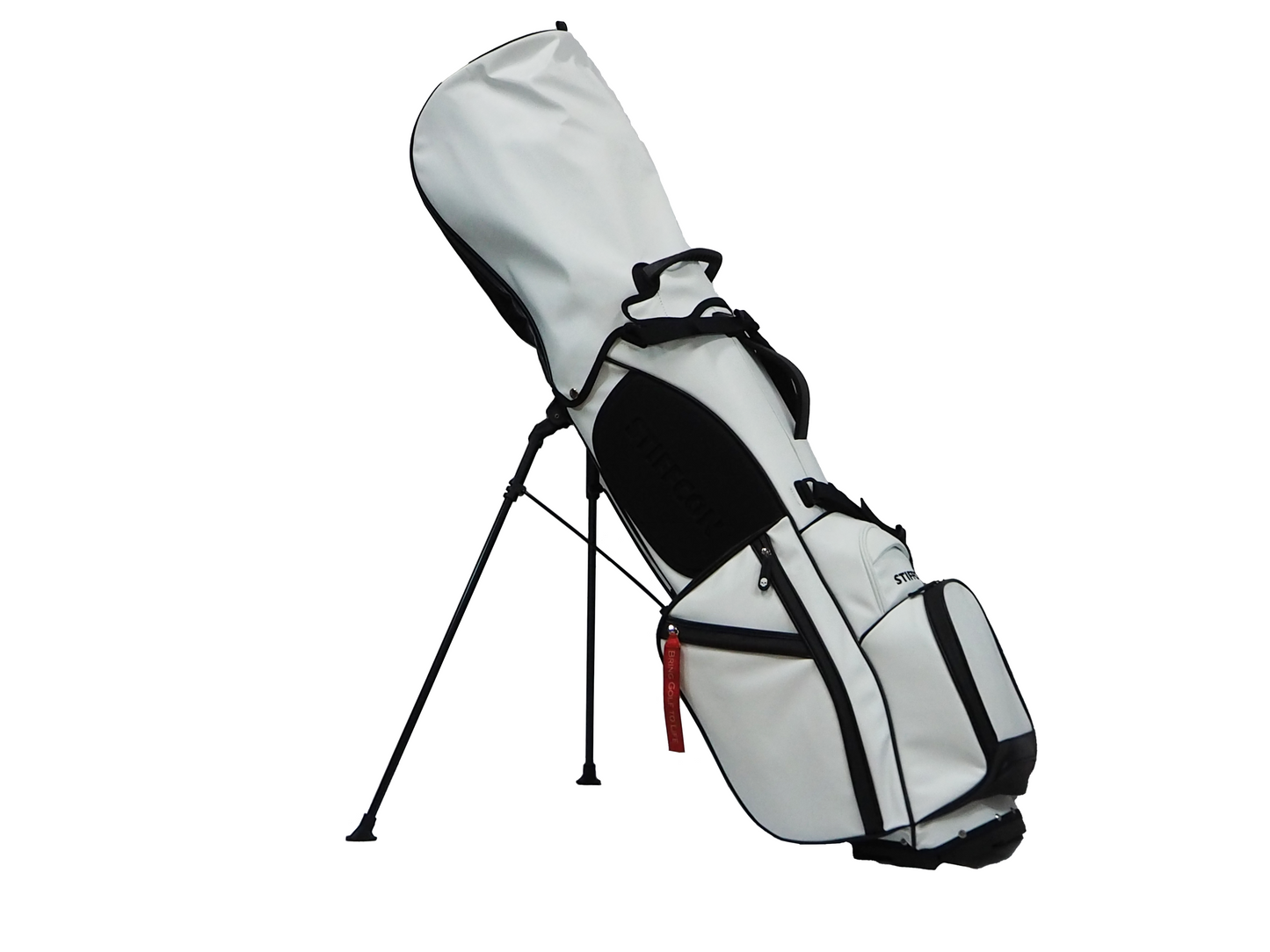 GOLF STAND BAG_PLAIN WHITE / Stand Caddy Bag Plain White STIFFCON