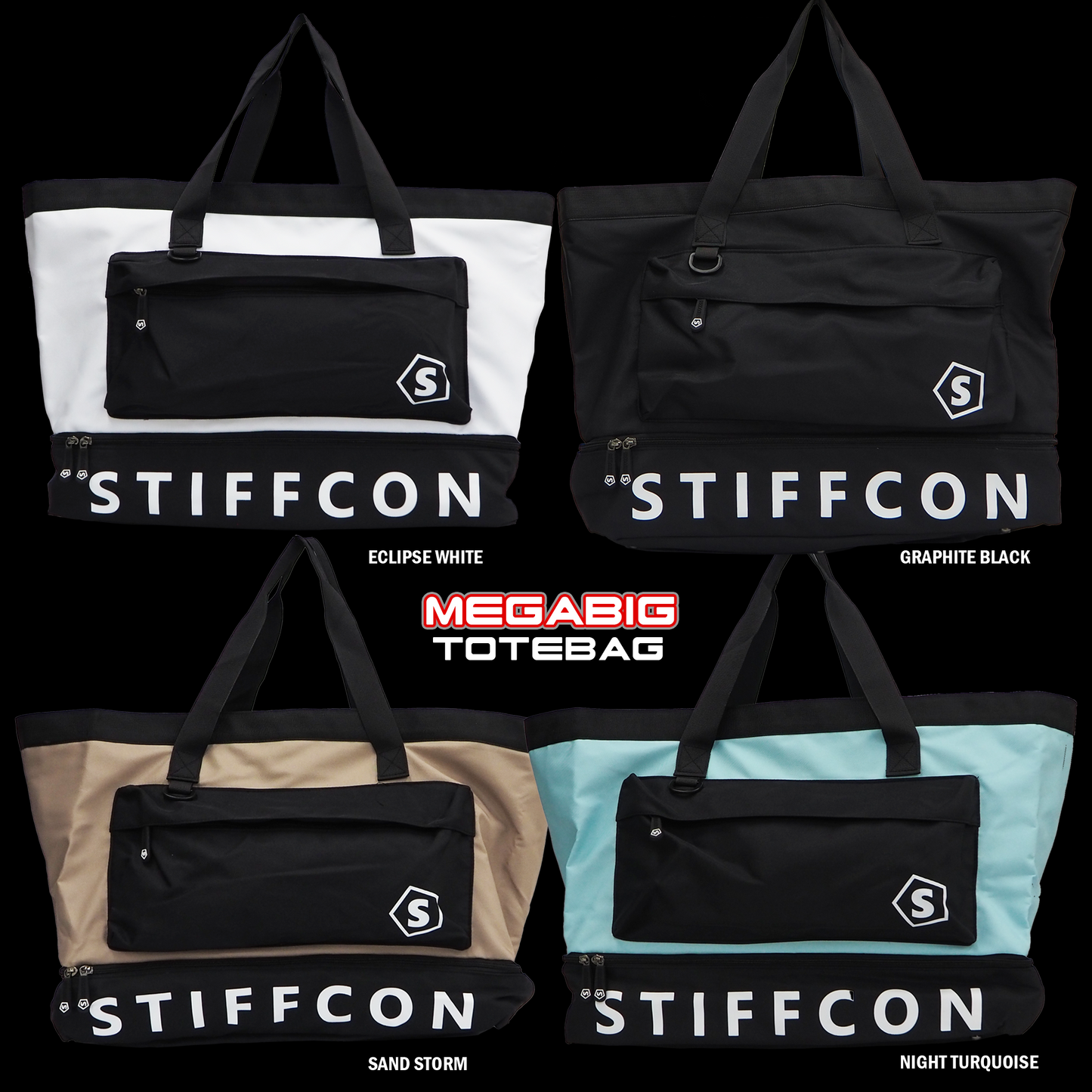 MEGABIG TOTE BAG / メガビッグ2層トートバッグ STIFFCON