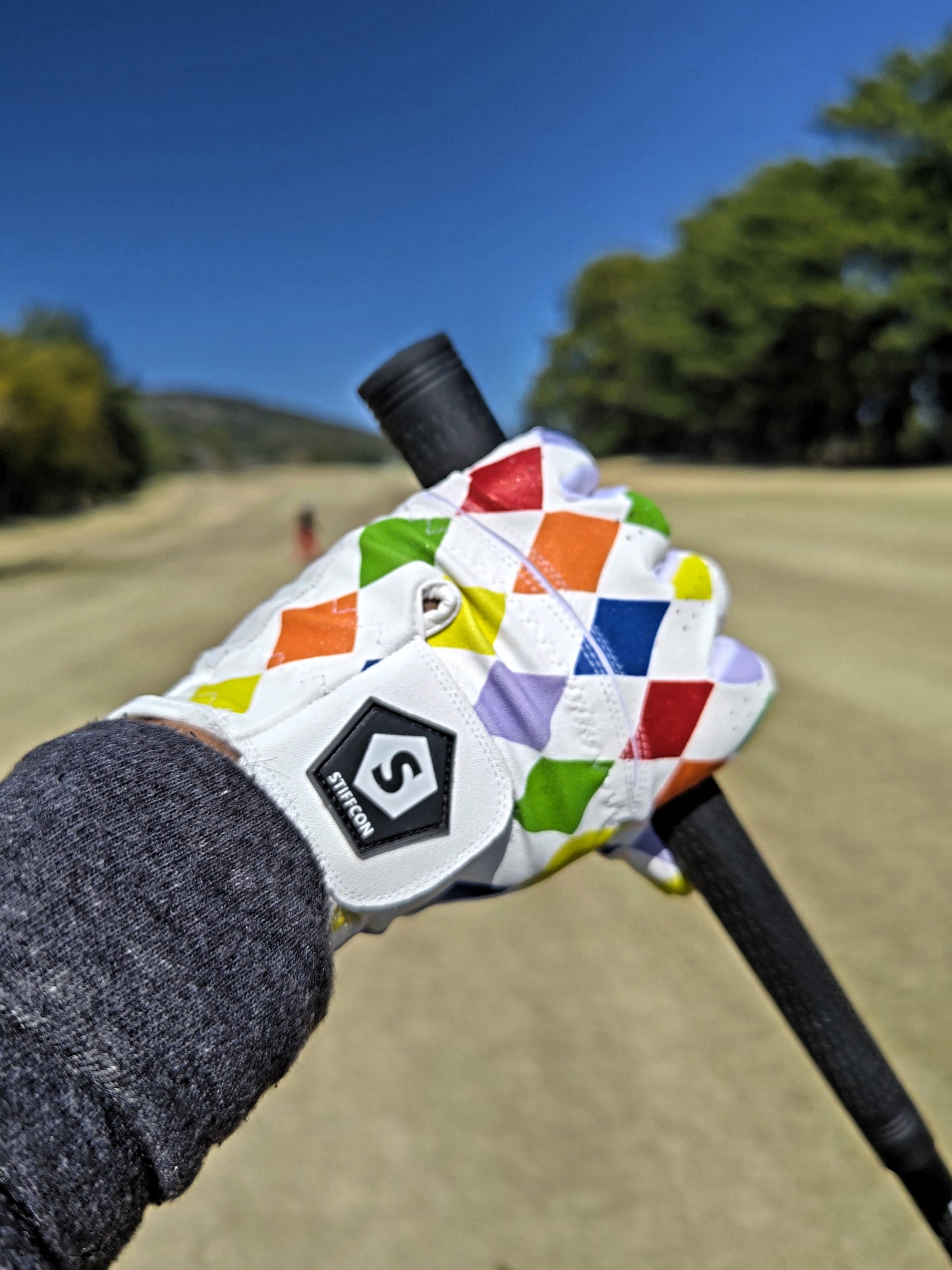 FLUO HAPPYDIAMOND メンズゴルフグローブ フルオ_ハッピーダイヤモンド V5