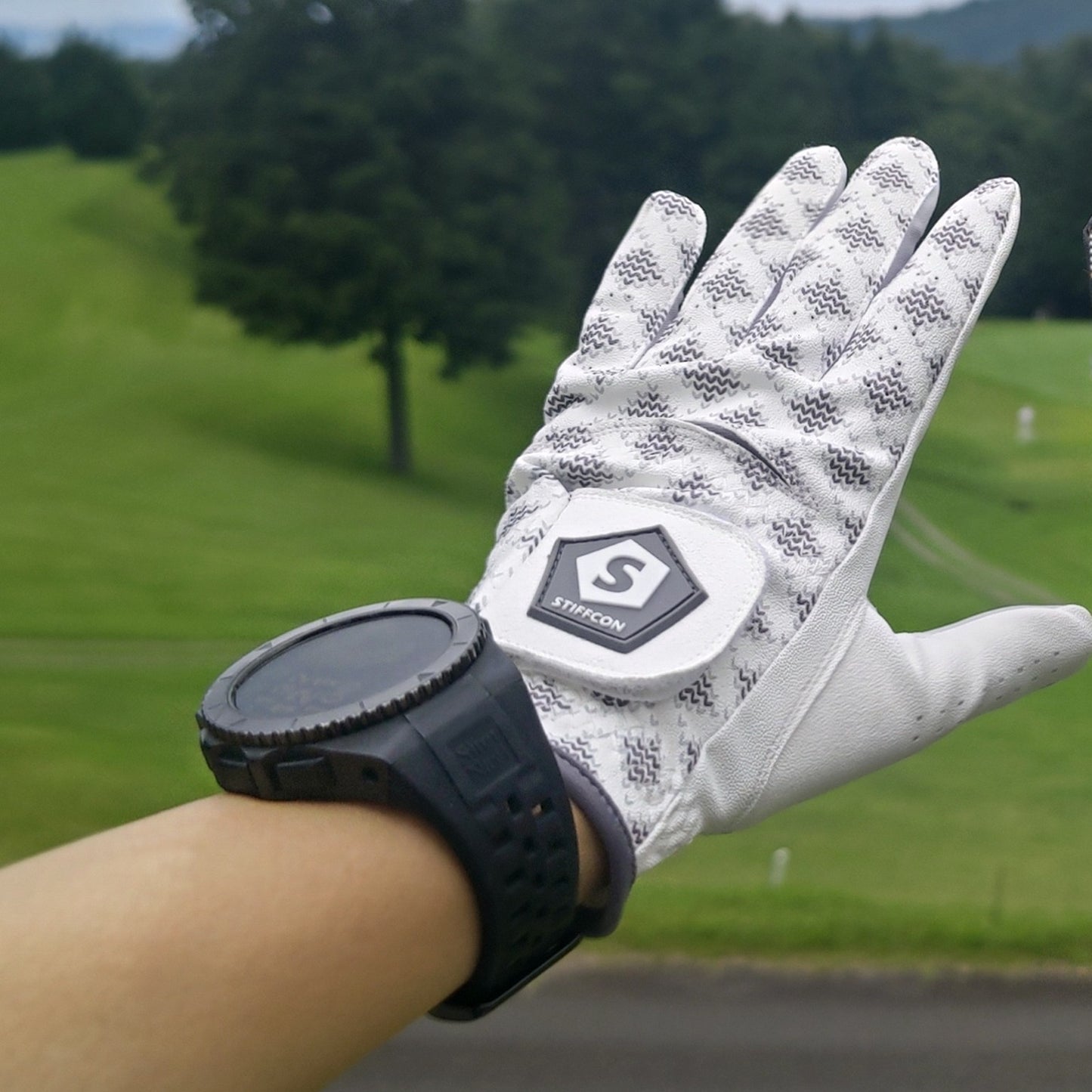 CHEVRA HERRING GRAY レディースゴルフグローブ左手/両手 シェブラへリングレイ  V5 ヘリンボーン