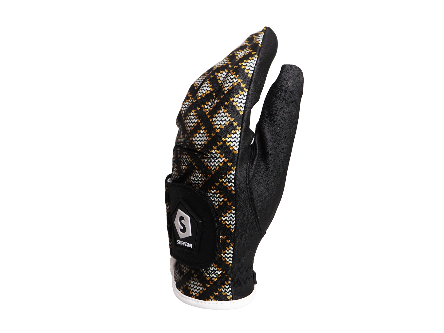 CHEVRA HERRING BLACK レディースゴルフグローブ左手/両手 シェブラへリンブラック  V5 ヘリンボーン