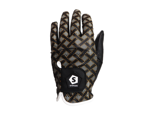 CHEVRA HERRING BLACK メンズゴルフグローブ左手 シェブラへリンブラック  V5 ヘリンボーン