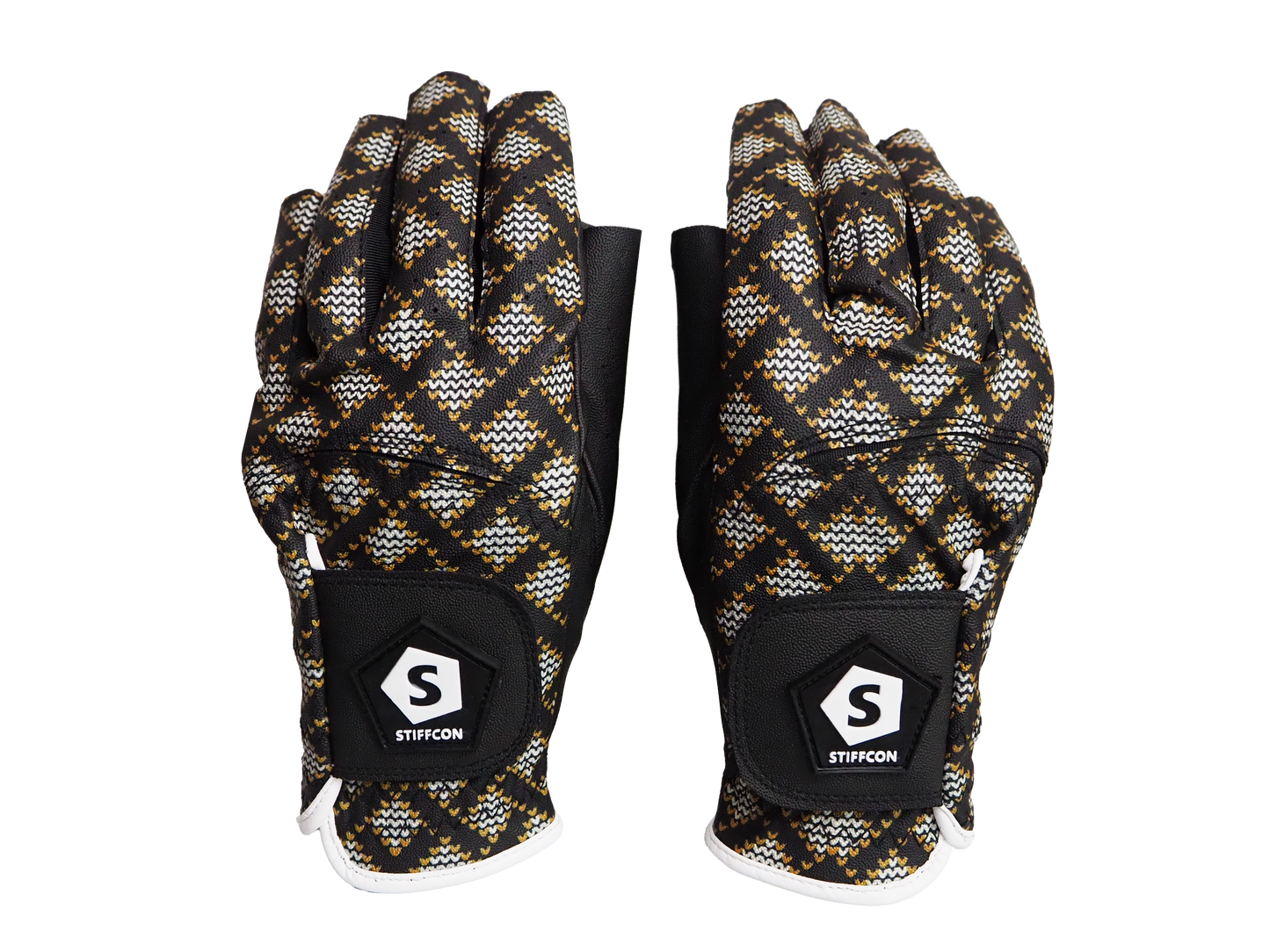 CHEVRA HERRING BLACK レディースゴルフグローブ左手/両手 シェブラへリンブラック  V5 ヘリンボーン