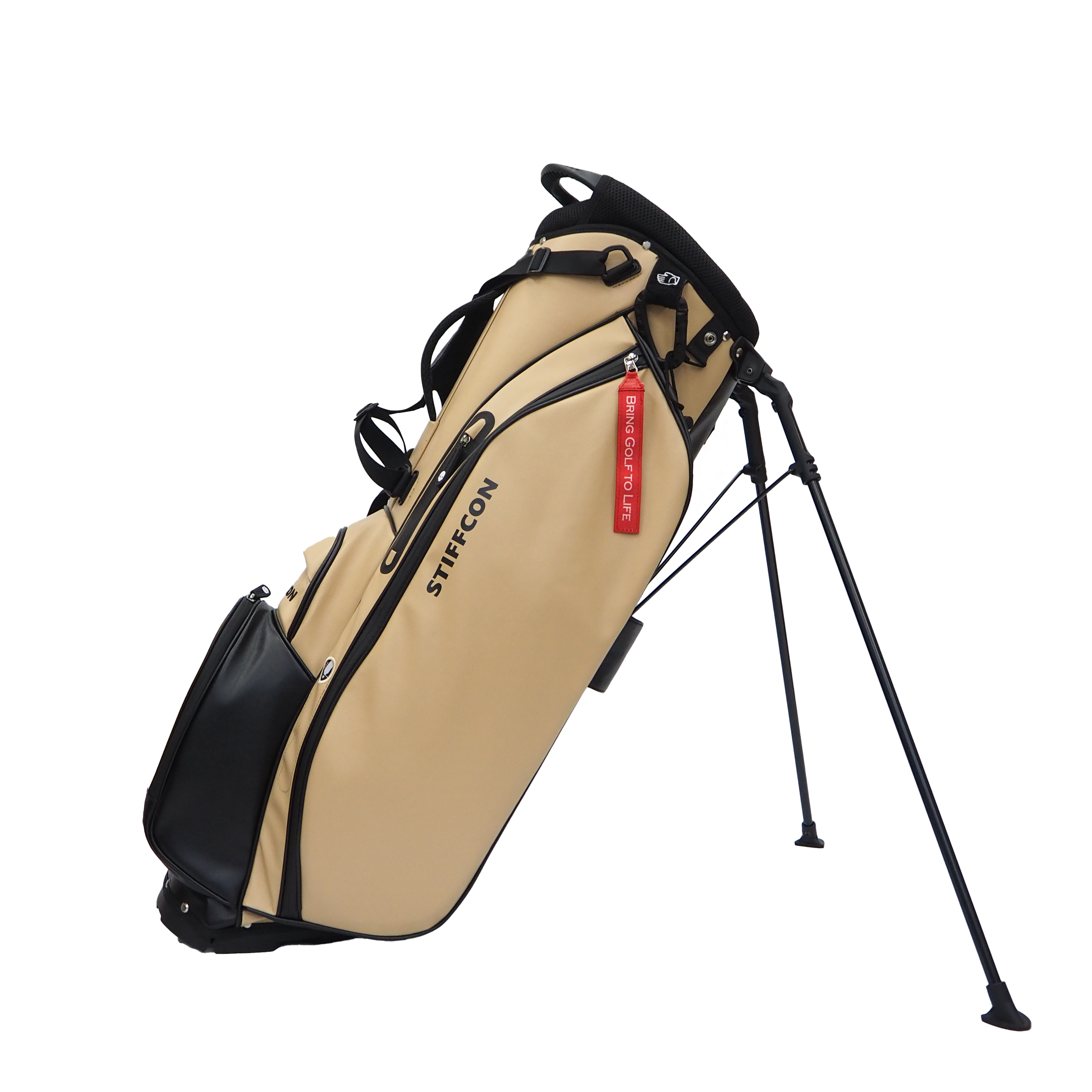 GOLF STAND BAG_CAFE AU LAIT / スタンドキャディバッグ カフェオレ GOLF STAND BAG_CAFE AU LAIT / スタンドキャディバッグ カフェオレ