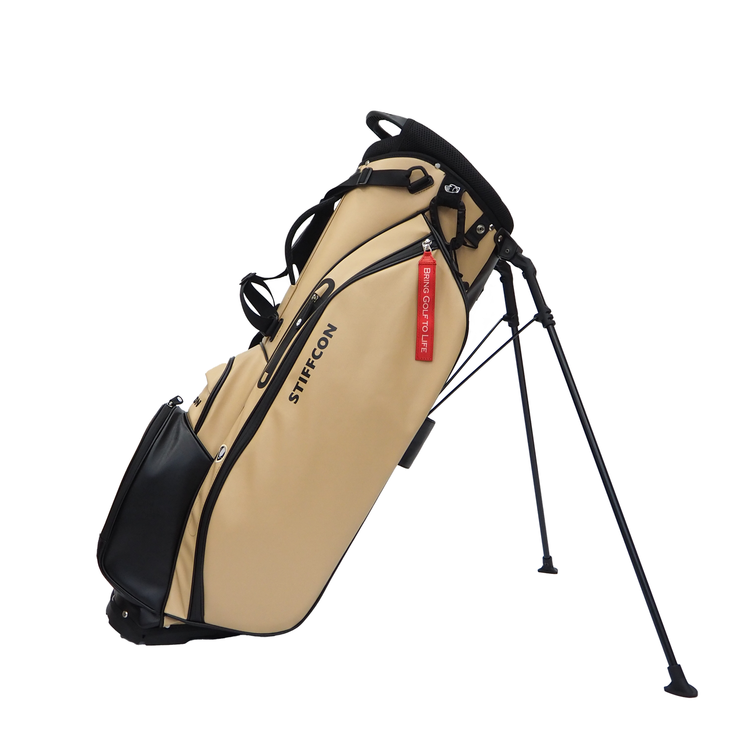 GOLF STAND BAG_CAFE AU LAIT / スタンドキャディバッグ カフェオレ STIFFCON