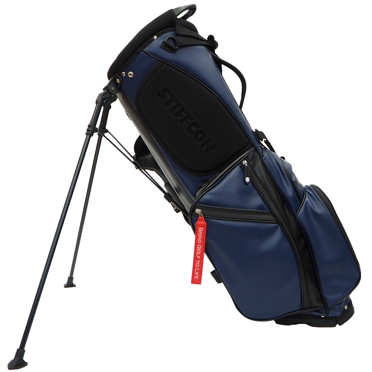 GOLF STAND BAG_PLAIN NAVY / スタンドキャディバッグ プレーンネイビー STIFFCON