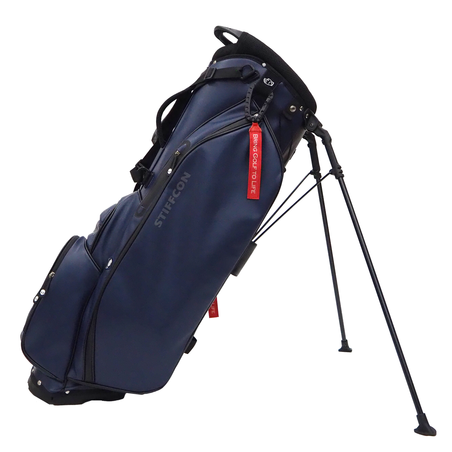 GOLF STAND BAG_PLAIN NAVY / スタンドキャディバッグ プレーンネイビー STIFFCON