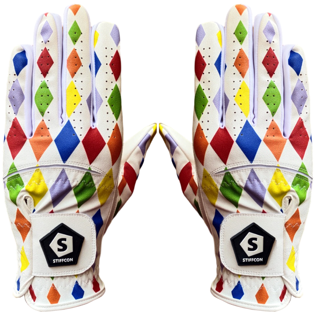 FLUO HAPPYDIAMOND Women's two-handed golf glove FLUO_HAPPY DIAMOND V5