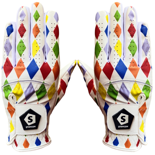 FLUO HAPPYDIAMOND レディース両手ゴルフグローブ フルオ_ハッピーダイヤモンドV5