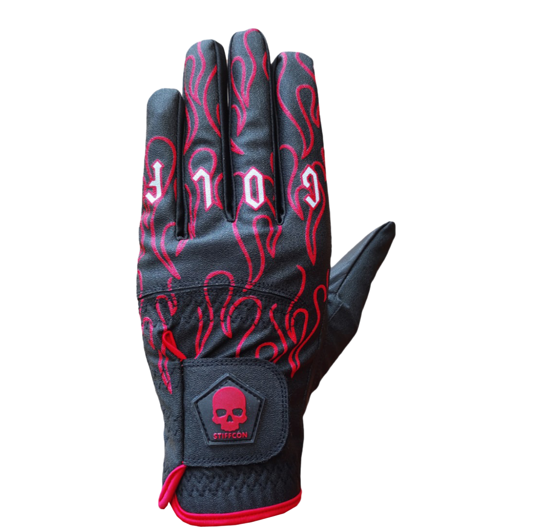 FLUO FIREFLAME メンズゴルフグローブ左手 ファイヤーフレイム V5