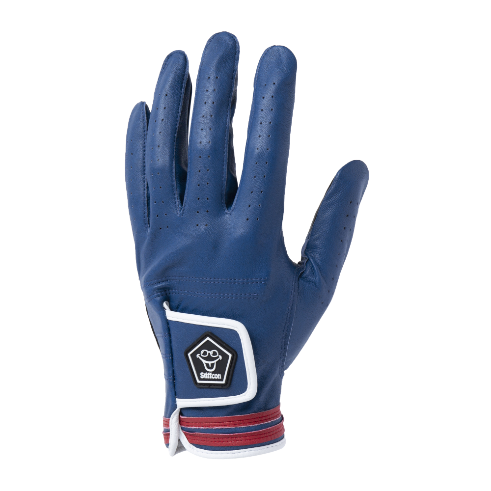 【SALE】MAVLUS こんぺき メンズゴルフグローブ_ブルー/レッド