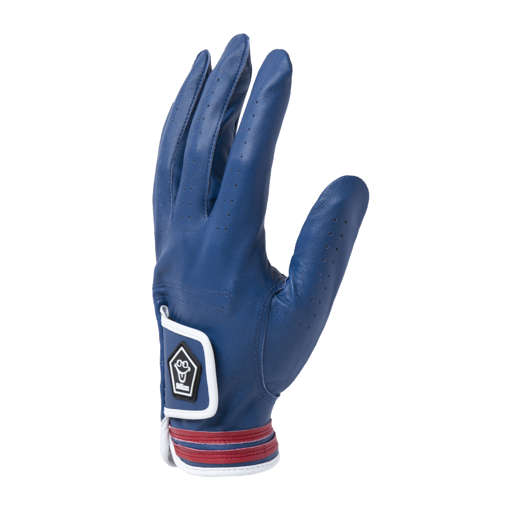 【SALE】MAVLUS こんぺき メンズゴルフグローブ_ブルー/レッド