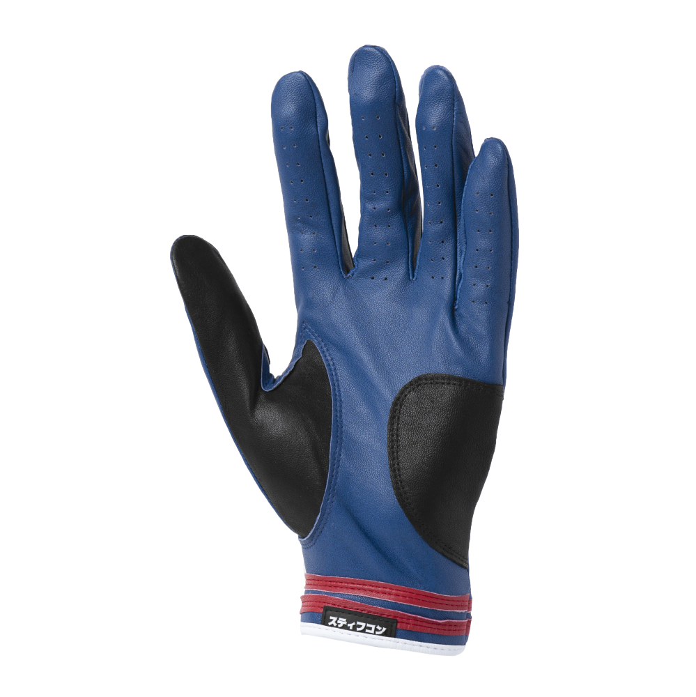【SALE】MAVLUS こんぺき メンズゴルフグローブ_ブルー/レッド