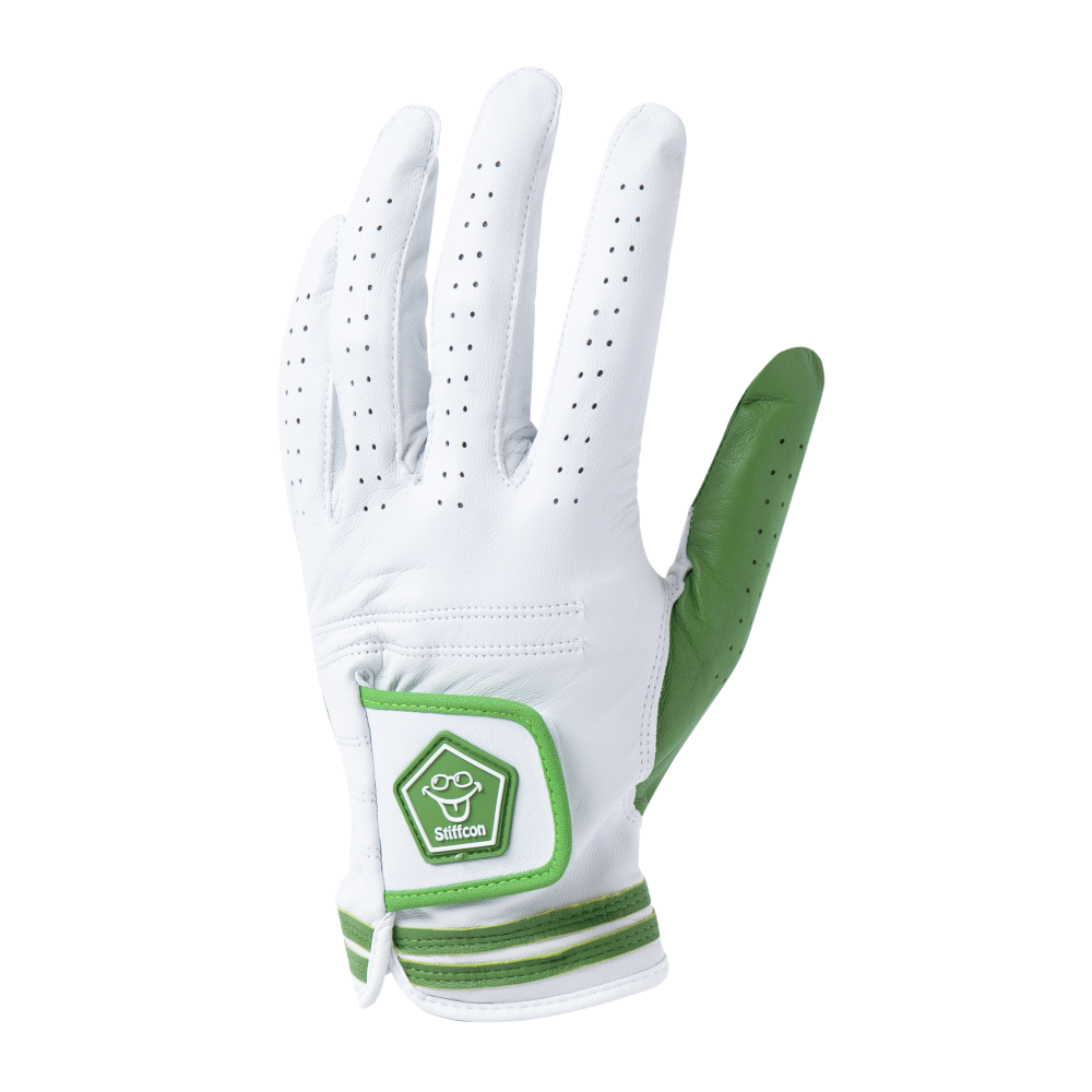 MAVLUS さわらび レディースゴルフグローブ_ホワイト/グリーン