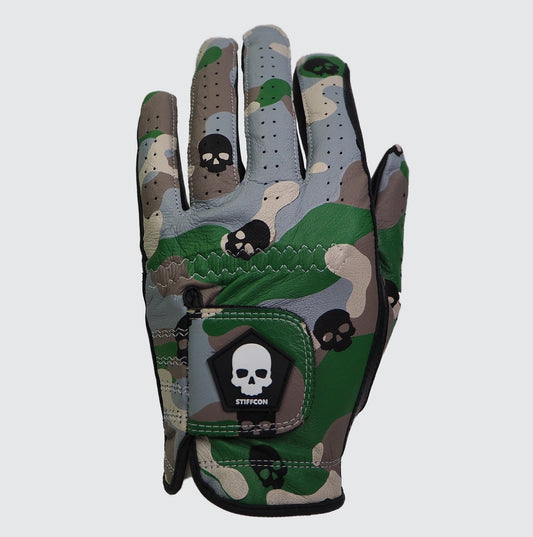 MAVLUS カモスカル レディースゴルフグローブ_カモフラ/スカル