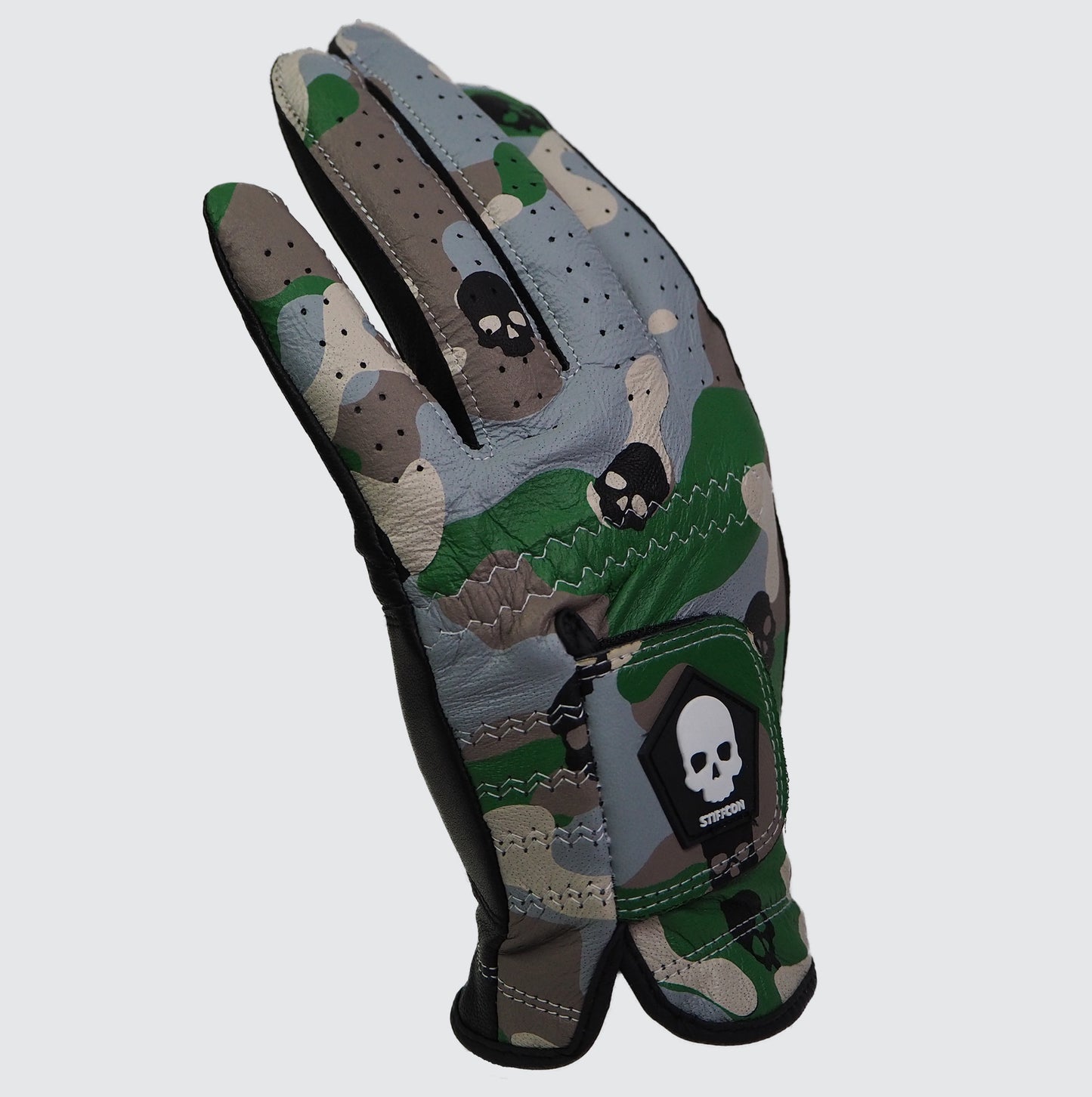 MAVLUS カモスカル レディースゴルフグローブ_カモフラ/スカル