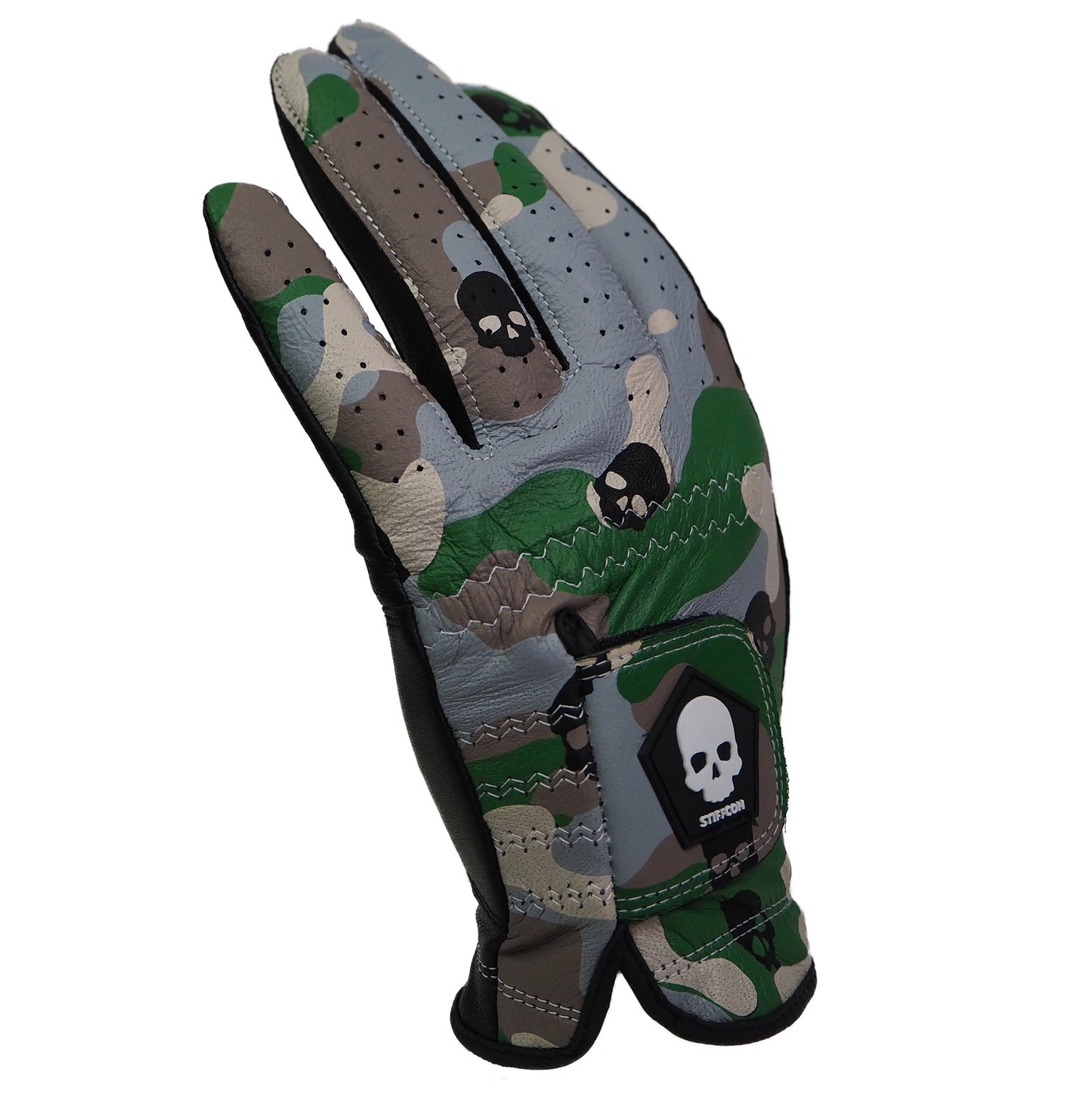 MAVLUS カモスカル メンズゴルフグローブ_カモフラ/スカル