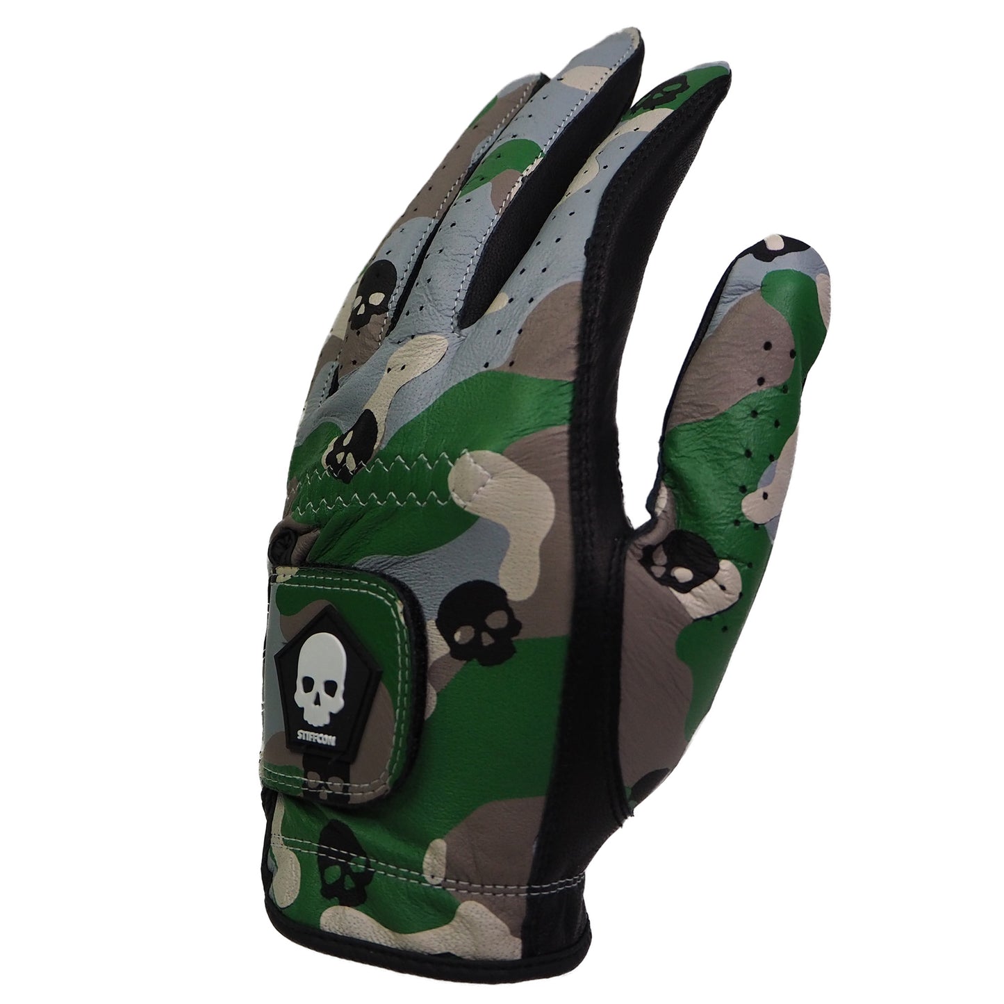 MAVLUS カモスカル メンズゴルフグローブ_カモフラ/スカル