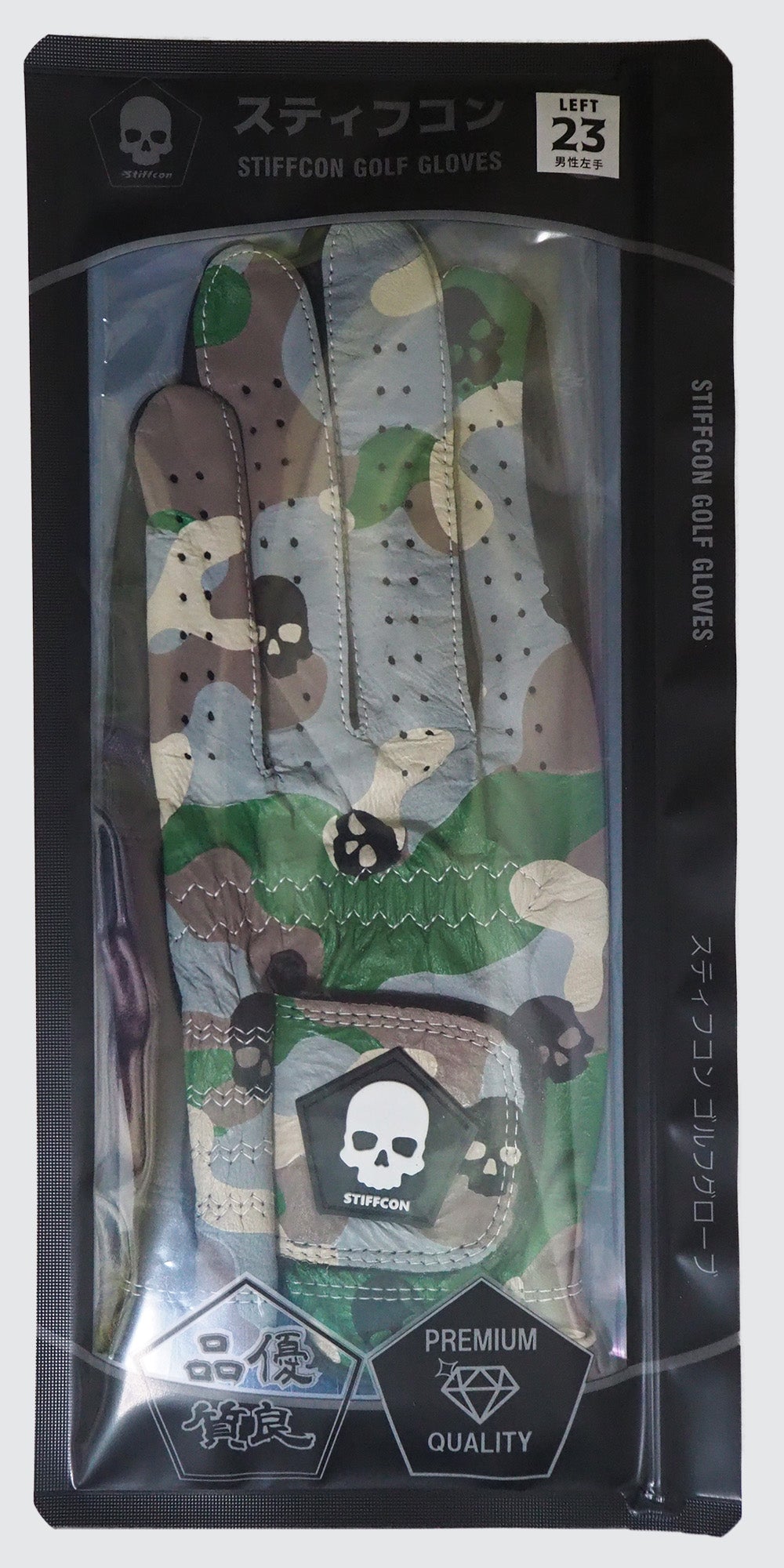 MAVLUS カモスカル レディースゴルフグローブ_カモフラ/スカル