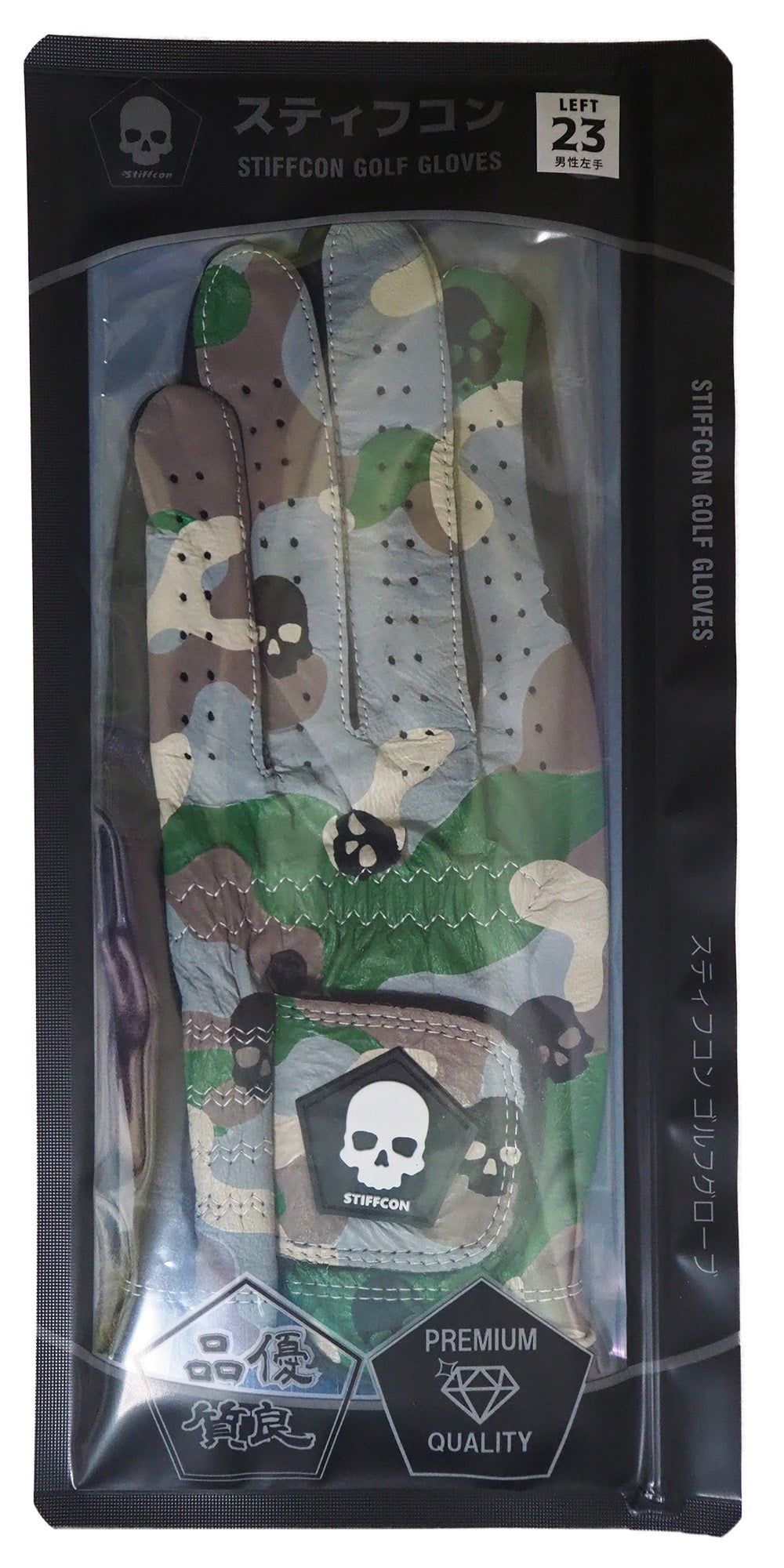 MAVLUS カモスカル メンズゴルフグローブ_カモフラ/スカル