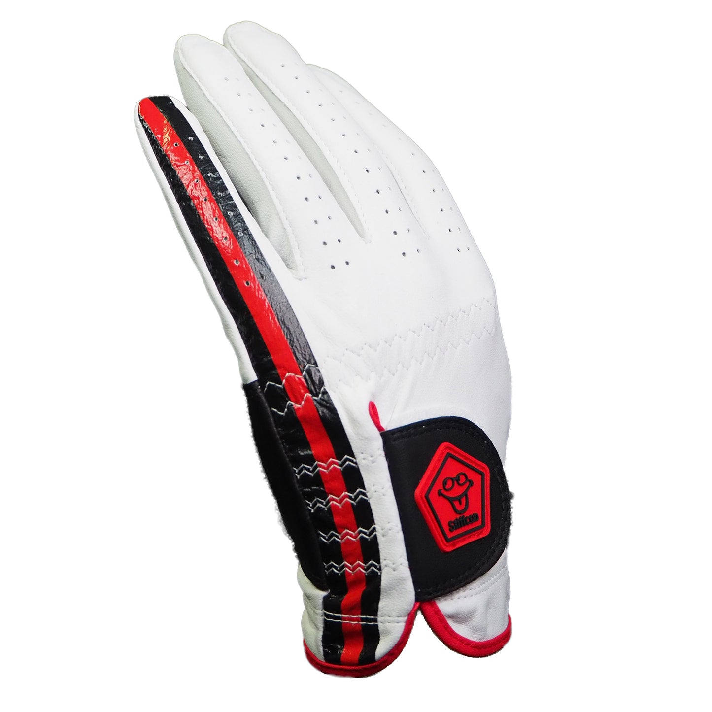 MAVLUS Mignolo Men's Golf Glove_White/Red/Black