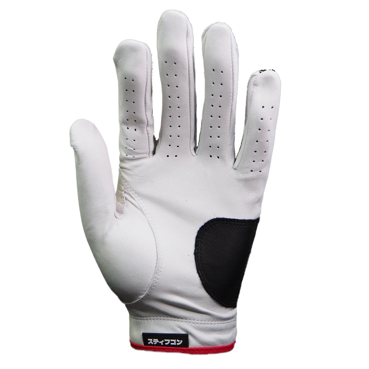 MAVLUS Mignolo Men's Golf Glove_White/Red/Black