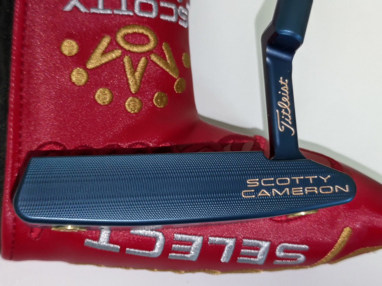 実弾リム搭載!スコッティキャメロン 33.5インチパター ブルーPVD仕上げ