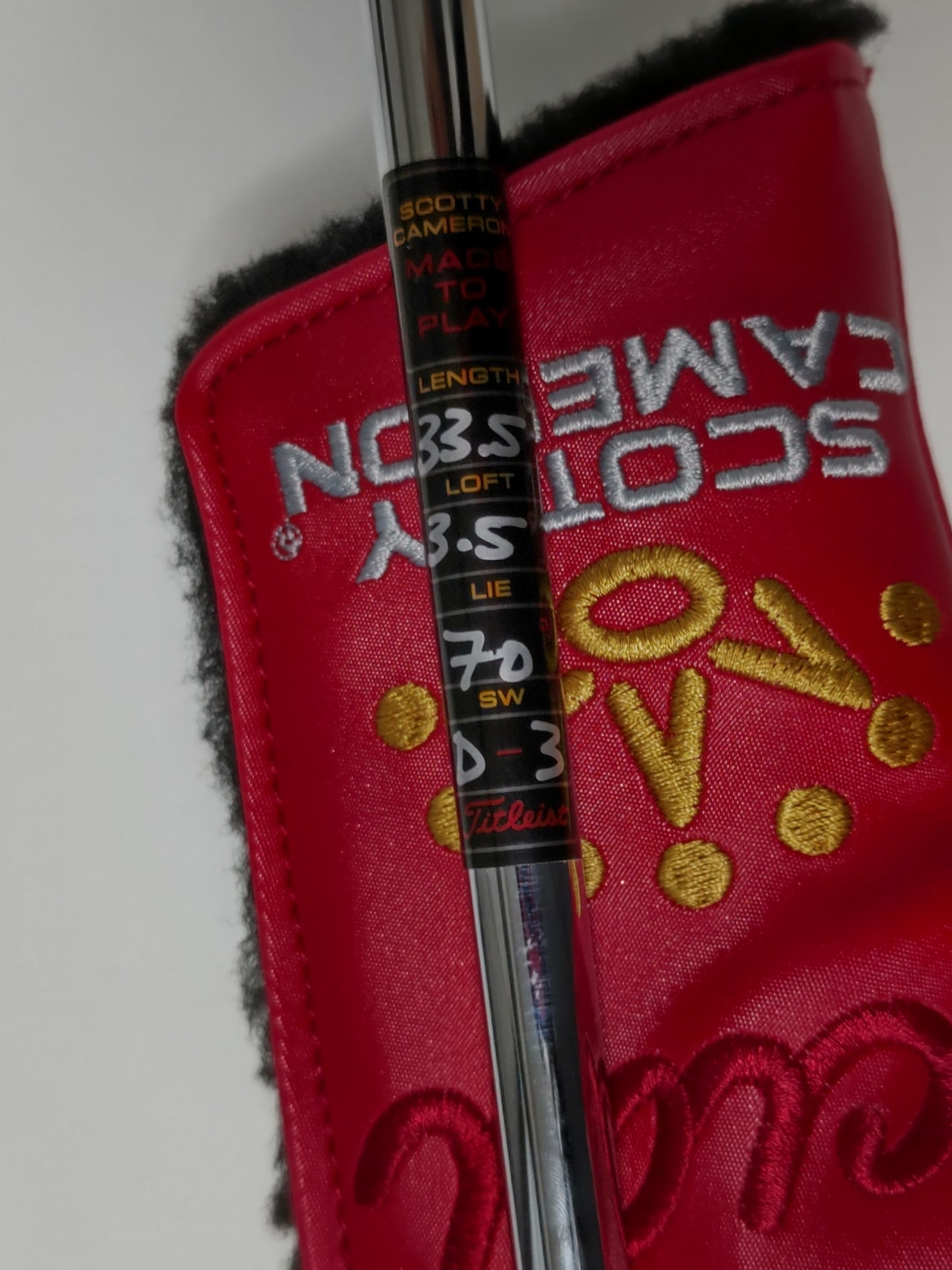 実弾リム搭載!スコッティキャメロン 33.5インチパター ブルーPVD仕上げ