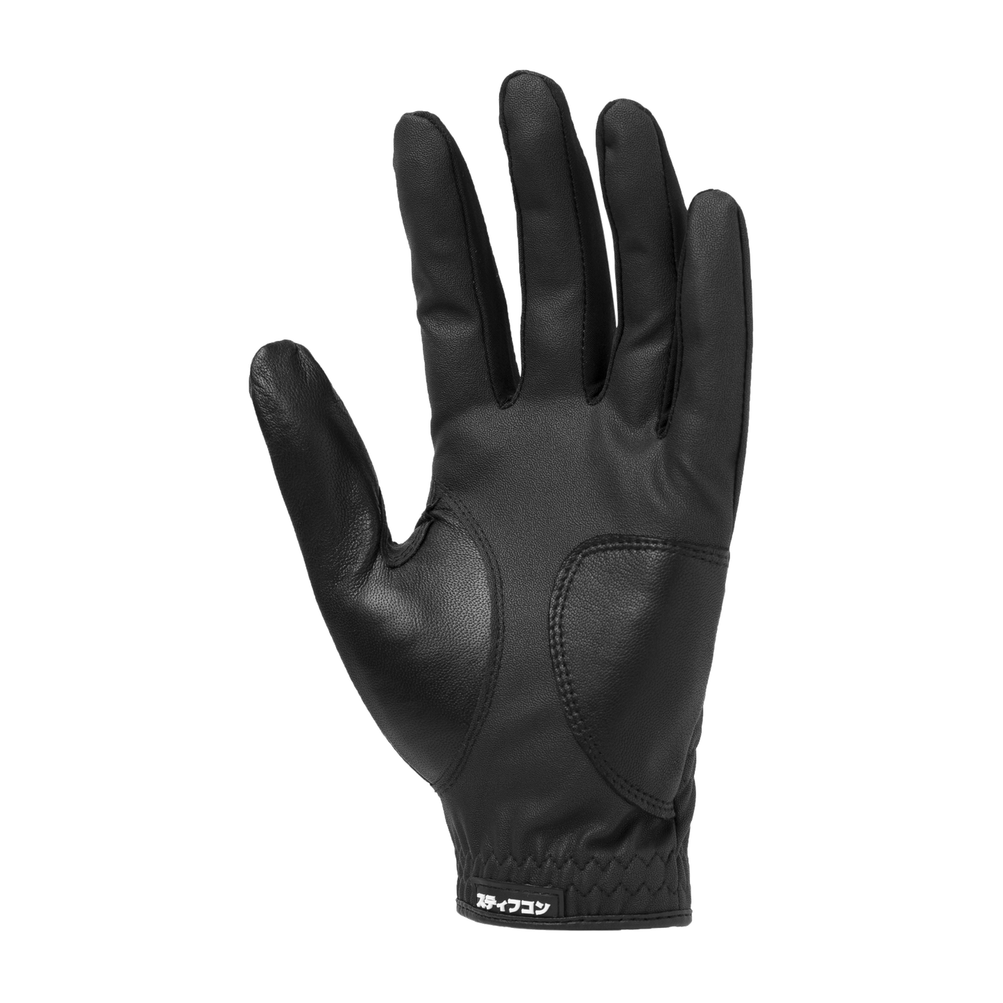 TULANG BLACK メンズ骨柄ゴルフグローブ左手 トゥーラン黒 V2