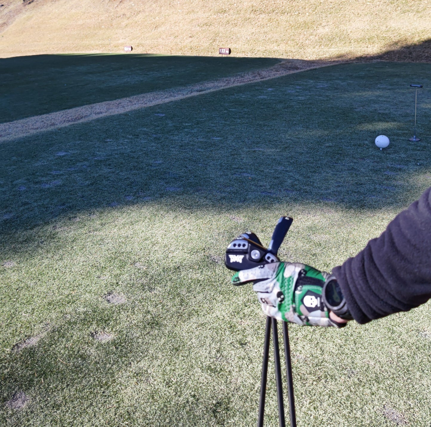 MAVLUS カモスカル メンズゴルフグローブ_カモフラ/スカル