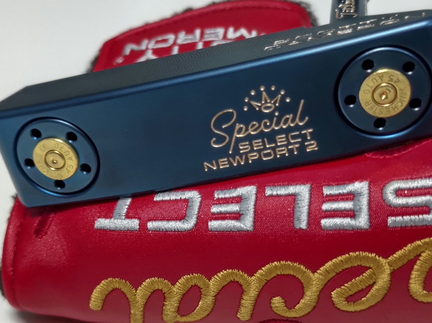 実弾リム搭載!スコッティキャメロン 33.5インチパター ブルーPVD仕上げ