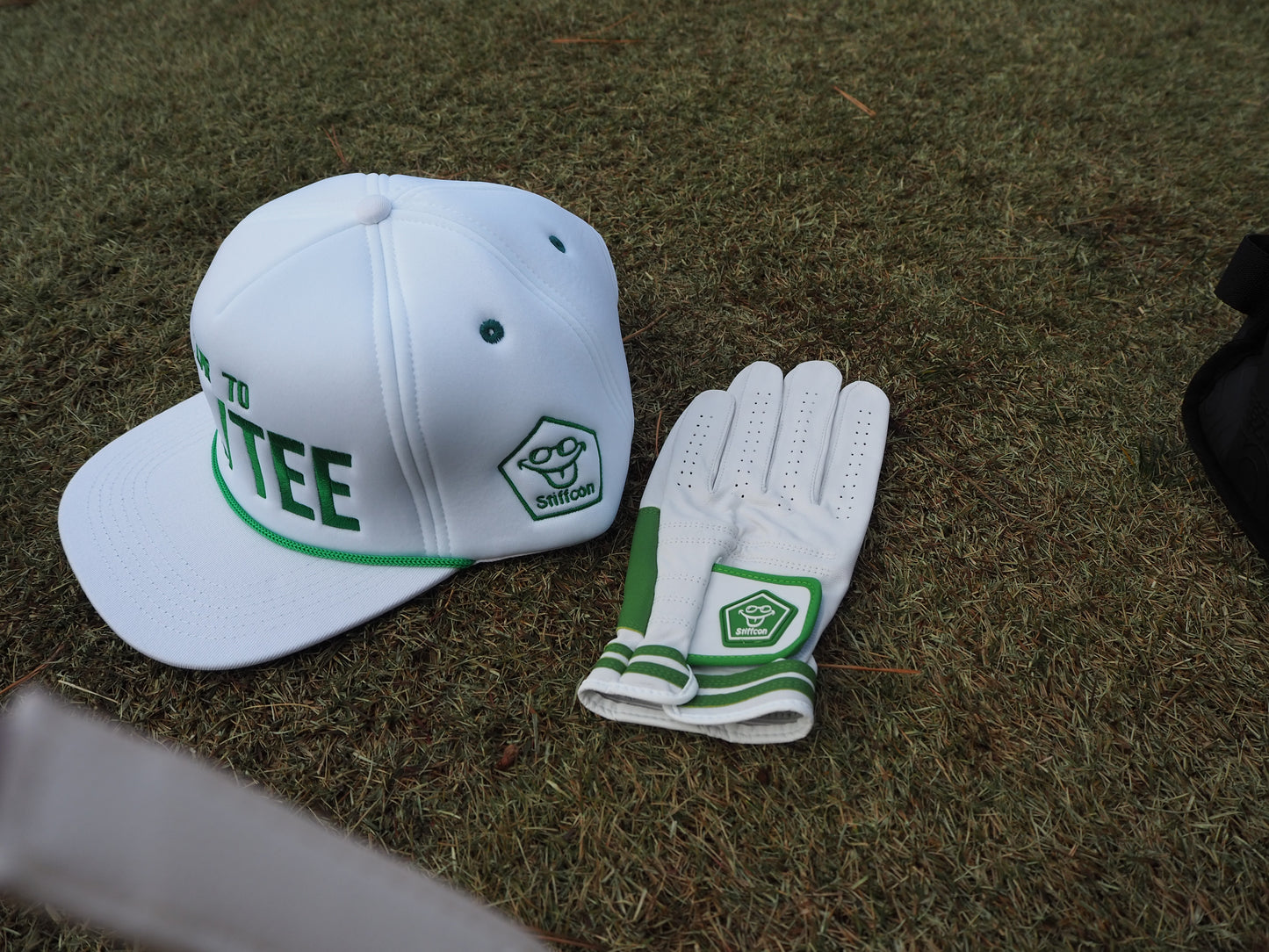 MAVLUS さわらび メンズゴルフグローブ_ホワイト/グリーン