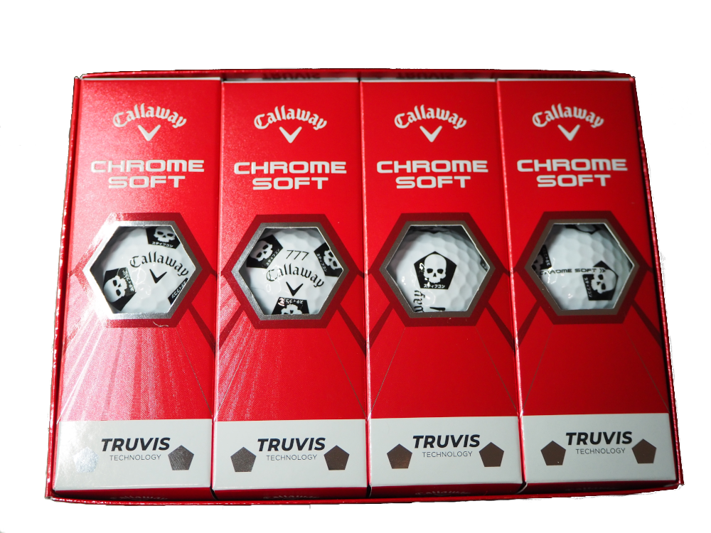 スティフコンスカル入り!Callaway CHROMESOFT TRUVIS 特注1ダース