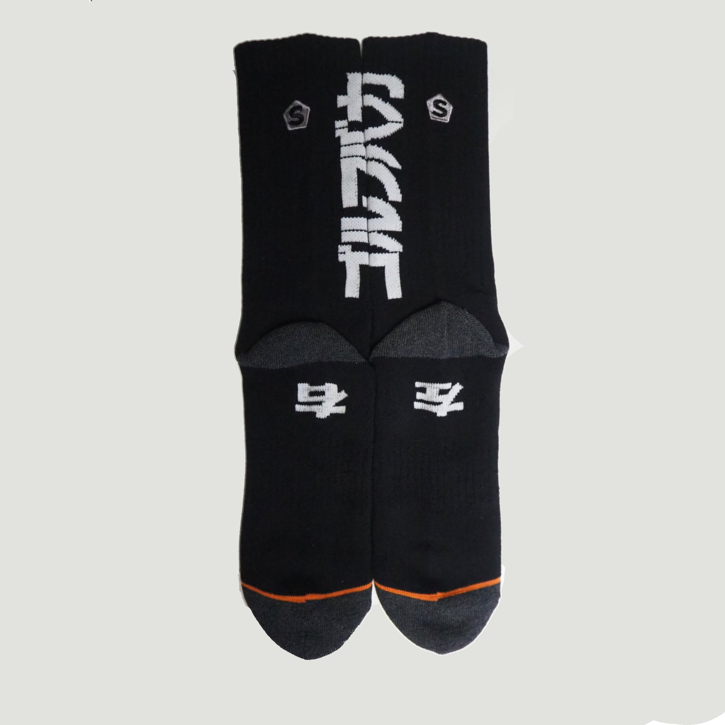 STIFFCON SOCKS ゴルフバカ メンズ フリーサイズ BLK/ORN