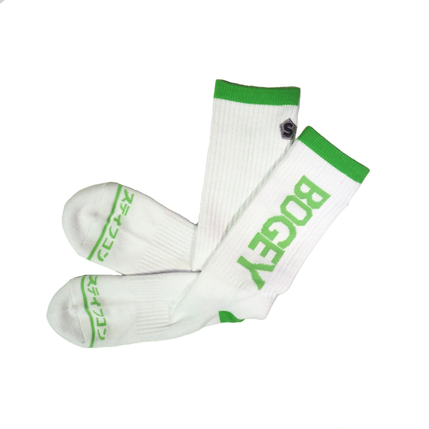 【SALE】STIFFCON SOCKS BOGEY メンズ フリーサイズ WHT/GRN