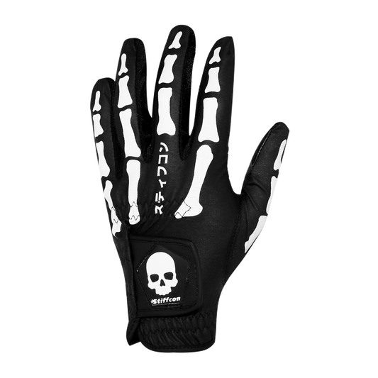 TULANG BLACK レディース骨柄ゴルフグローブ左手 トゥーラン黒